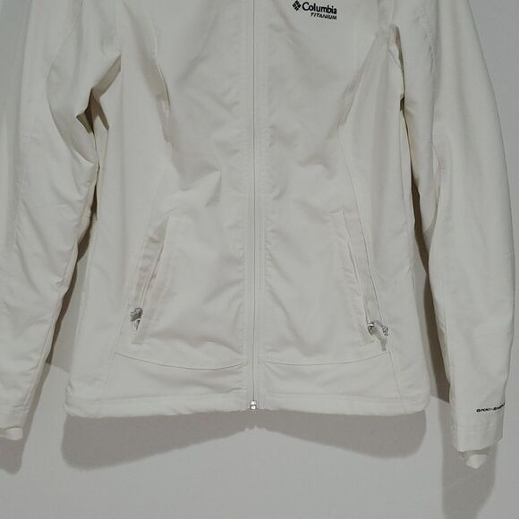 Columbia titanium small white zip up jacket - Picture 3 of 8